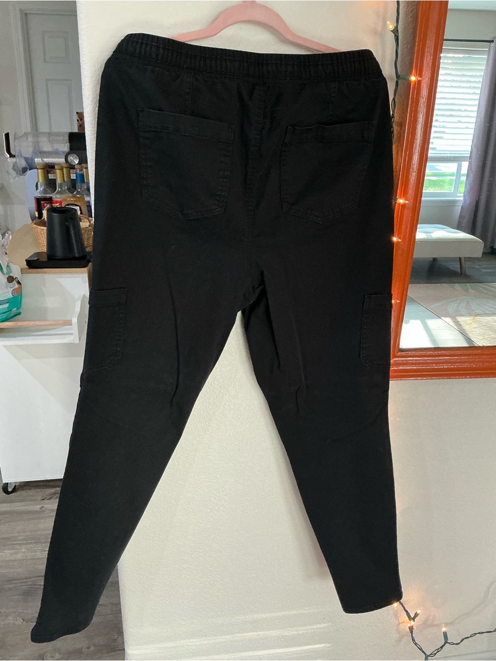 Maurice’s Black Elastic Waist Cargo Pants